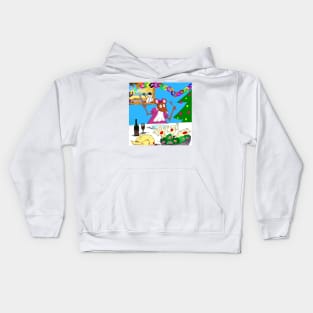 what if christmas dinner Kids Hoodie